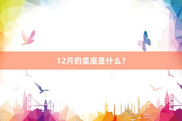 12月的星座是什么？